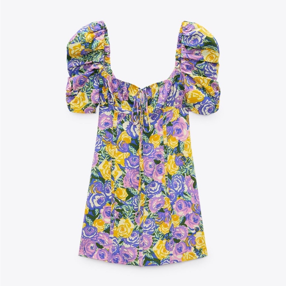 Zara Printed Corset Style Dress